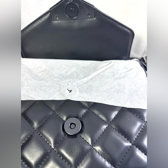 Aldo Black Quilted Messenger Bag. Aldo Miraewinx XBODY Bag. - Picture 7 of 13